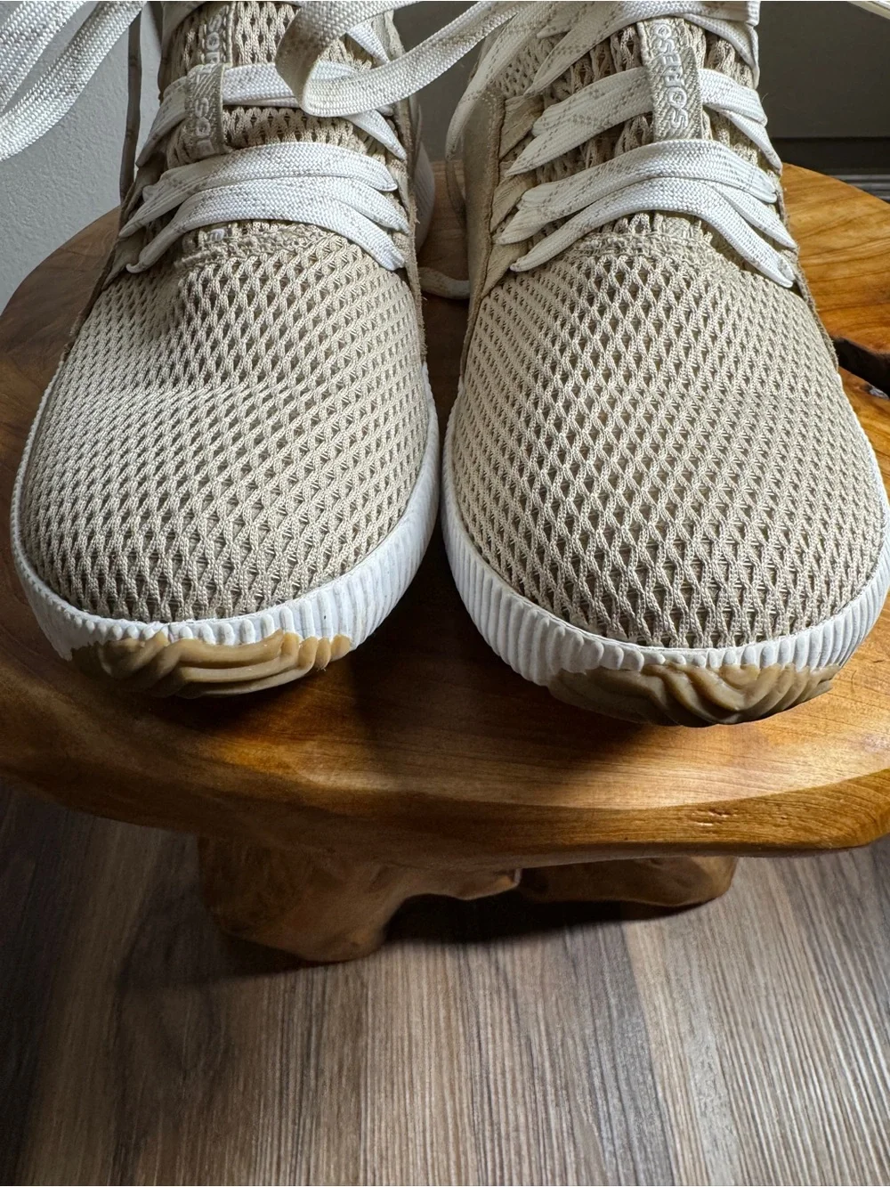 Sorel Women's Out 'N About Plus Waterproof Lace Sneakers Tan/White Mesh Sz. 6.5 - Picture 4 of 16